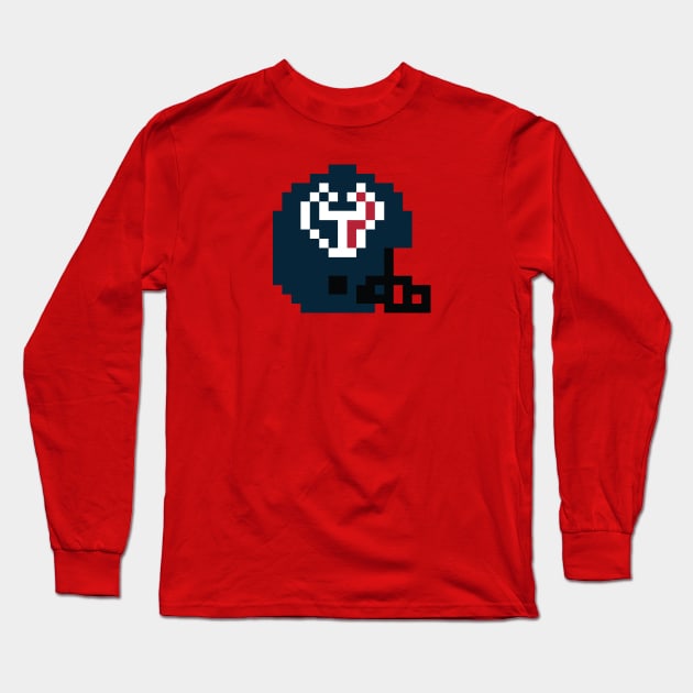 8 Bit Houston Texans Helmet Long Sleeve T-Shirt by N8I